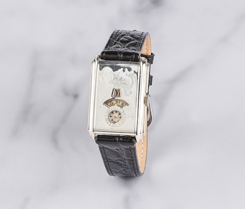 Mido. Rare montre bracelet en argent (800) mouvement mécanique Mido. A rare silver manual wind wristwatch  Circa 1940 image 1