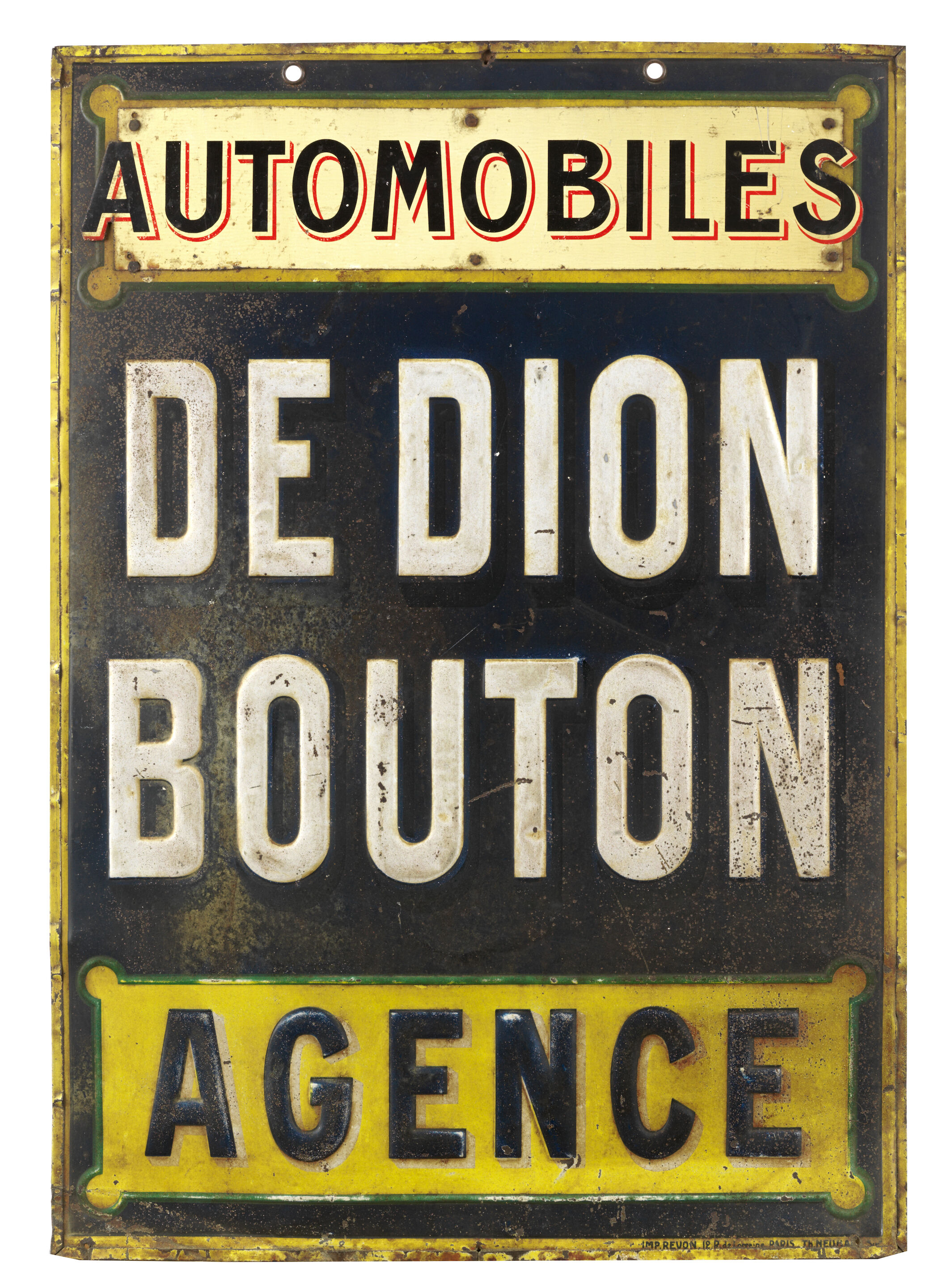 Dion Sign Bonhams Cars : An 'Automobiles De Dion Bouton Agence' double-sided ...