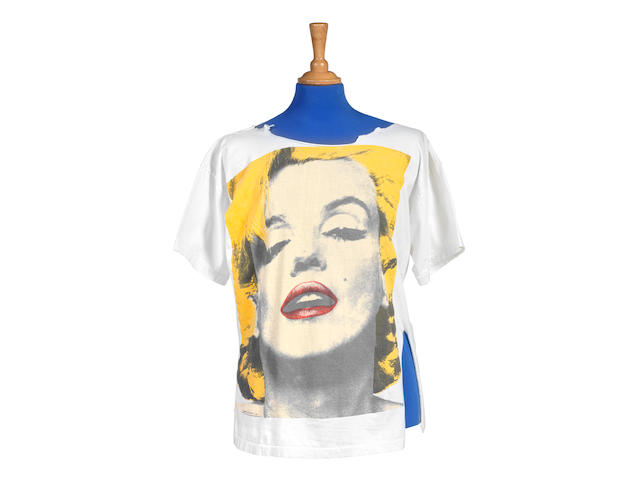 Freddie Mercury/Queen: A T-Shirt Depicting Marilyn Monroe From The Music Video 'The Miracle', 1989,