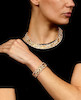 Thumbnail of CARTIER DIAMOND-SET 'PANTHÉRE' COLLAR NECKLACE AND BRACELET SUITE (2) image 3