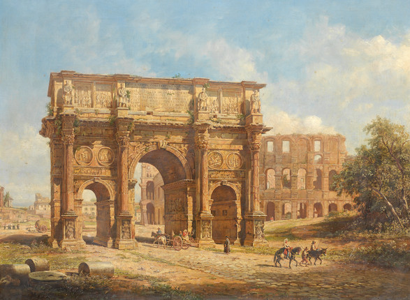 Jacob George Strutt (British, 1790-1864) The Arch of Constantine, Rome image 1