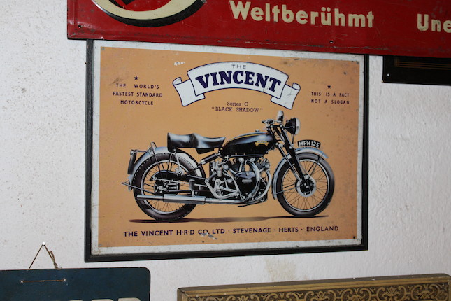 Four replica motorcycle signs,  (7) image 7