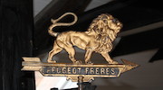 Thumbnail of A Peugeot Freres cast metal sign,  (3) image 1