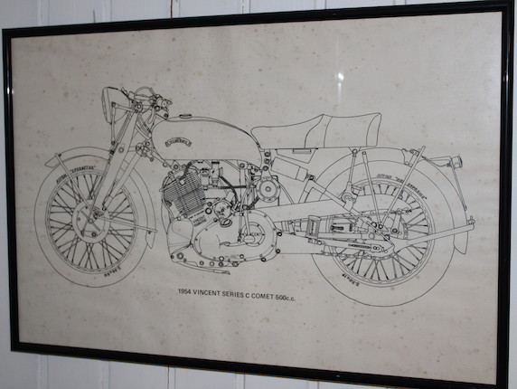 A set of eight Vincent and HRD motorcycle prints,  (12) image 3