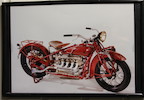 Thumbnail of A set of eight Vincent and HRD motorcycle prints,  (12) image 10