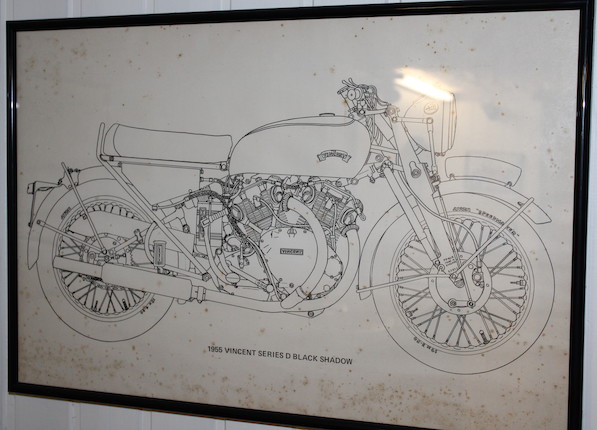 A set of eight Vincent and HRD motorcycle prints,  (12) image 9