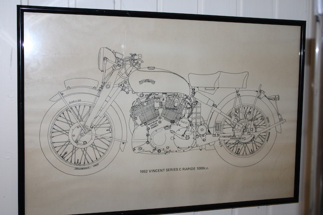 A set of eight Vincent and HRD motorcycle prints,  (12) image 5
