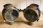 Thumbnail of A numbered pair model 56 Phares Besnard Les Vestallles oil illuminated sidelights,  (2) image 1