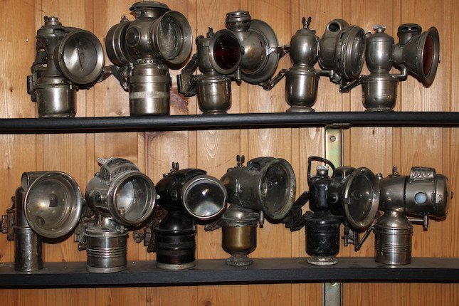 Eleven acetylene bicycle lamps,  (11) image 1