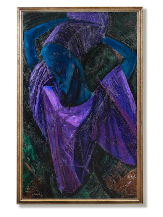 Yusuf Adebayo Cameron Grillo (Nigerian, 1934-2021) The Seventh Knot, 1969 (framed) image 2