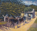 Thumbnail of Gerard Sekoto (South African, 1913-1993) Donkeys (framed) image 1