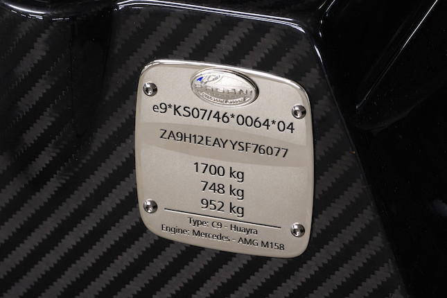 2020 Pagani Huayra Roadster  Chassis no. ZA9H12EAYYSF76077 image 52