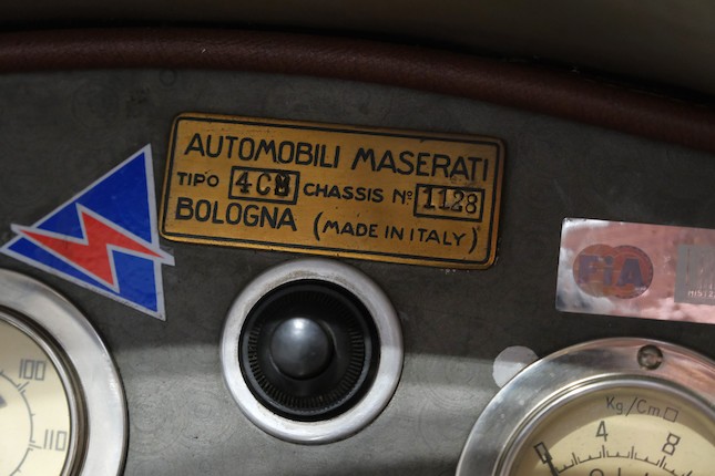 1937 Maserati 4CM Monoposto  Chassis no. 1128 Engine no. 1128 image 33