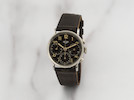 Thumbnail of Heuer. Chronographe bracelet en acier mouvement mécanique Heuer. A stainless steel manual wind chronograph wristwatch  Circa 1950 image 1