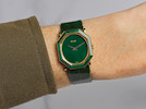 Thumbnail of Piaget. Montre bracelet de dame en or jaune 18K (750) et malachite mouvement mécanique Piaget. A lady's 18K gold and malachite manual wind wristwatch  Ref 9341, Circa 1970 image 2