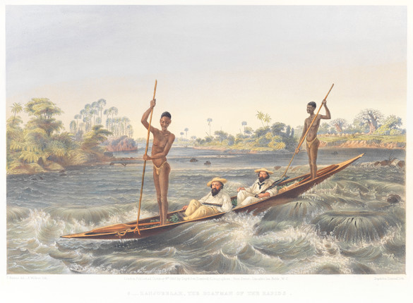 BAINES (THOMAS) The Victoria Falls Zambesi River Sketched on the Spot (During the Journey of J. Chapman & T. Baines), FIRST EDITION, Day & Son, 4 October 1865 image 1