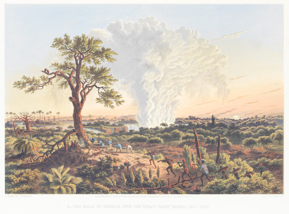 BAINES (THOMAS) The Victoria Falls Zambesi River Sketched on the Spot (During the Journey of J. Chapman & T. Baines), FIRST EDITION, Day & Son, 4 October 1865 image 3
