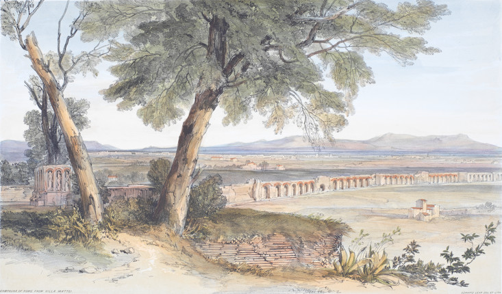 LEAR (EDWARD) Views in Rome and its Environs; Drawn from Nature and on Stone, T. M'Lean, 1841 image 2