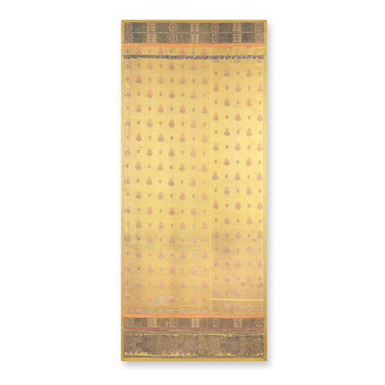 A silk brocade panel 19th century, probably Russian image 1