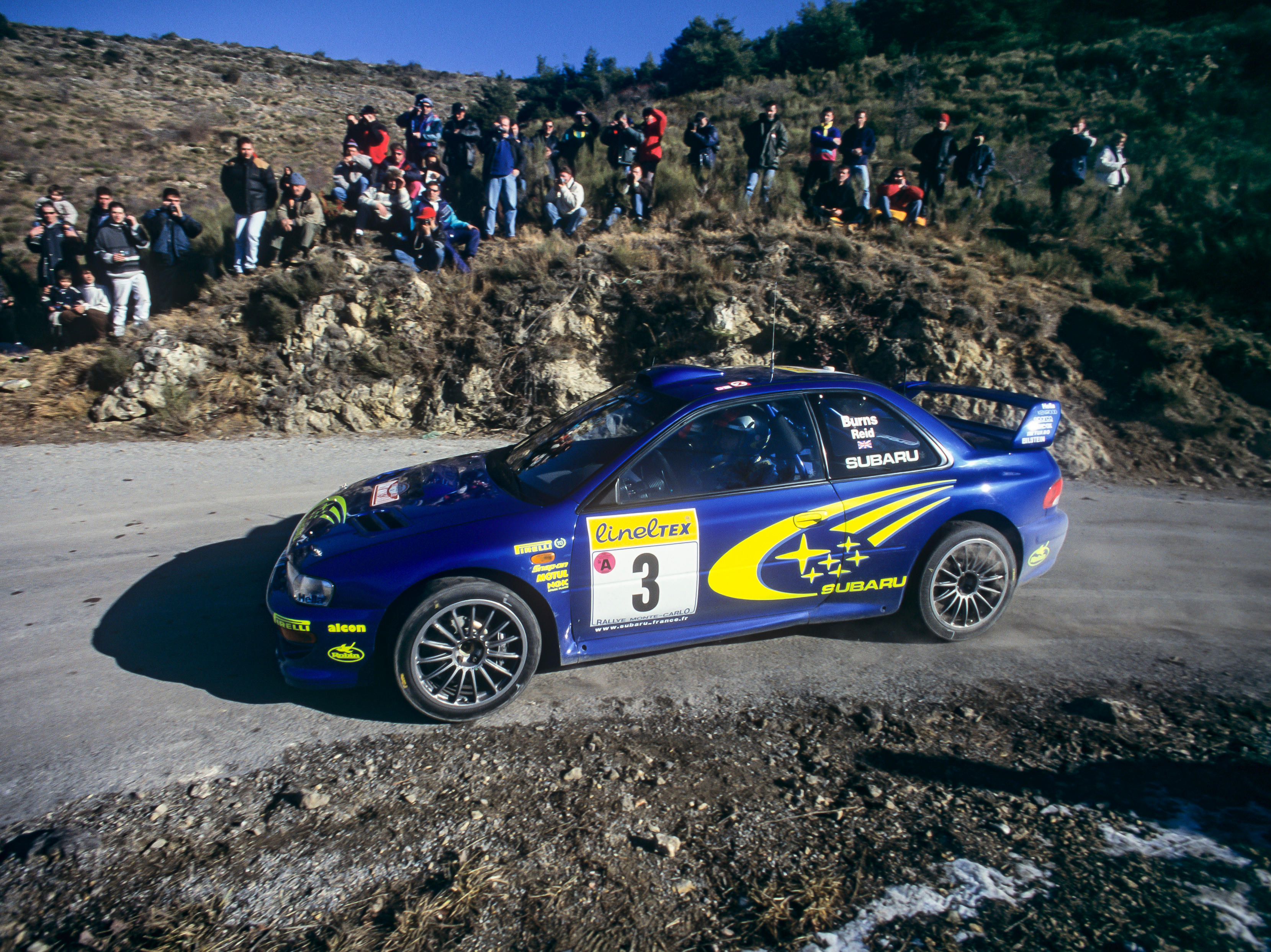 The ex-Richard Burns, Monte Carlo and San Remo Rallies 1999 Subaru Impreza Prodrive WRC