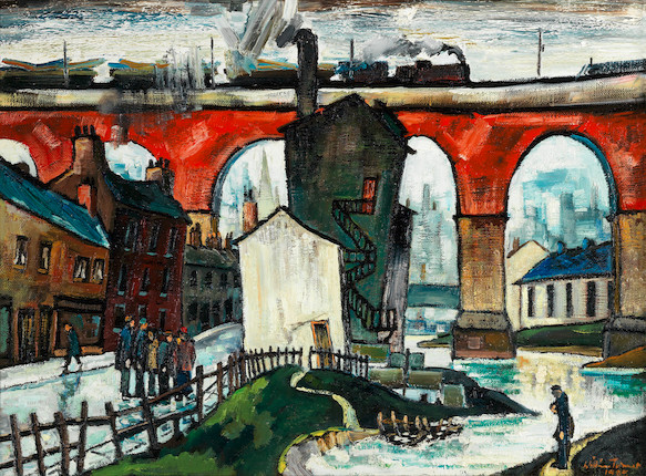 William Ralph Turner (British, 1920-2013) Stockport Bridge image 1
