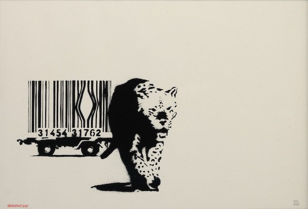 Banksy (born 1974) Barcode, 2004 (Published by Pictures on Walls, London, with their blindstamp, with the artist's red ink stamp) image 1