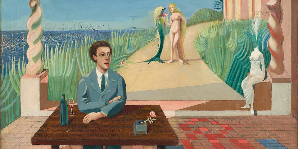 MAX ERNST (1891-1976) & MARIE-BERTHE AURENCHE (1906-1960) Portrait d'Andr&#233; Breton