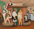 Thumbnail of Beryl Cook O.B.E. (British, 1926-2008) Intimate Apparel (Painted in 1994) image 1