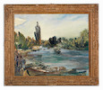 Thumbnail of Ronald Ossory Dunlop R.A., R.B.A. (British, 1894-1973) Hampton Court (Painted in the early 1940s) image 3