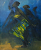 Thumbnail of Benedict Chukwukadibia Enwonwu M.B.E (Nigerian, 1917-1994) Africa Dances, 1991 (framed) image 1