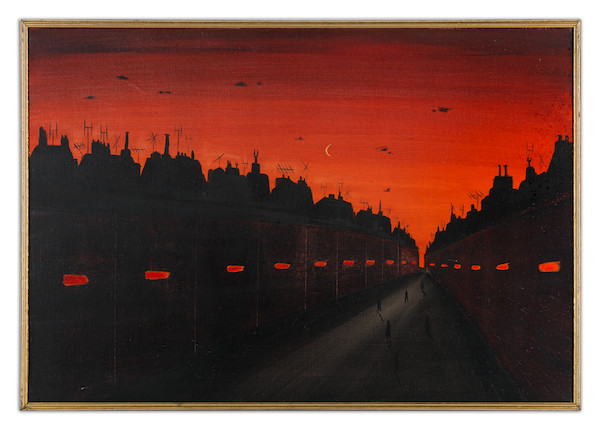 Fred Uhlman (British, 1901-1985) Red Sky at Night image 3