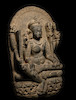 Thumbnail of A BLACKSTONE STELE OF MAHAPRATISARA NORTHEASTERN INDIA, BIHAR, PALA PERIOD, 9TH CENTURY image 2