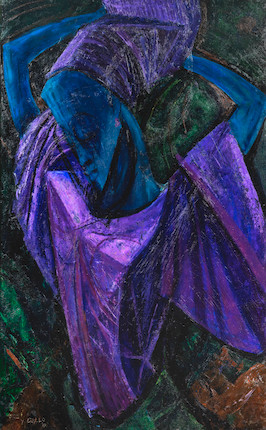 Yusuf Adebayo Cameron Grillo (Nigerian, 1934-2021) The Seventh Knot, 1969 (framed) image 1