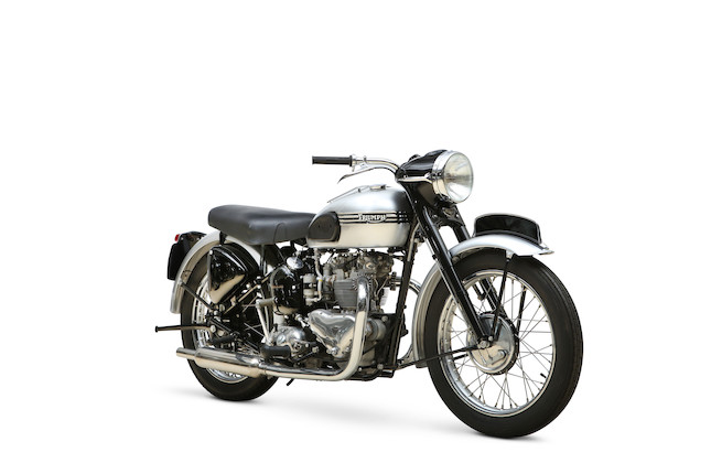 Rare, one-year-only model with factory Racing Kit installed,  1953  Triumph 498cc T100C Frame no. 39846 Engine no. T100C39846 image 2
