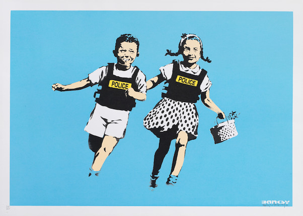 Banksy (born 1974) Jack & Jill (Police Kids), 2005 (Published by Pictures on Walls, London, with their blindstamp) image 1