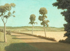 Thumbnail of Algernon Cecil Newton R.A. (British, 1880-1968) Country Lane (Painted in April 1959) image 1