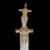 Thumbnail of The Bedchamber Sword of Tipu Sultan (reg. 1782-1799), a fine gold-koftgari-hilted steel sword (sukhela) India,  18th Century image 6