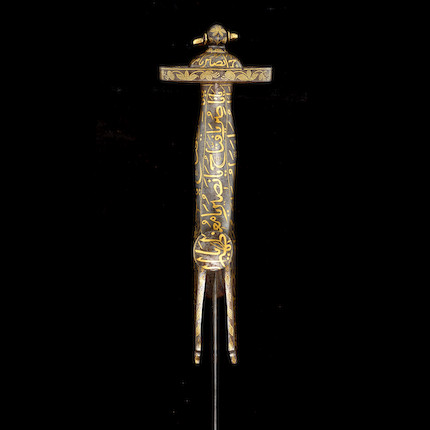 The Bedchamber Sword of Tipu Sultan (reg. 1782-1799), a fine gold-koftgari-hilted steel sword (sukhela) India,  18th Century image 7