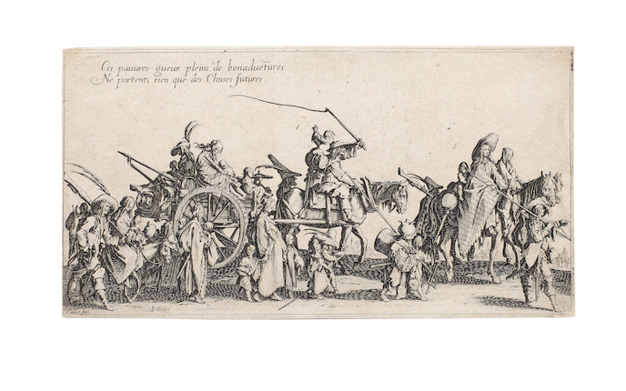 Jacques CallotLes Bohemiens (L. 374-377)The set of four etchings, first state, 1621 along with one plate from Guerre de Beaute (L. 177-182) second state, 1616 image 6