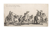 Thumbnail of Jacques CallotLes Bohemiens (L. 374-377)The set of four etchings, first state, 1621 along with one plate from Guerre de Beaute (L. 177-182) second state, 1616 image 4