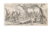 Thumbnail of Jacques CallotLes Bohemiens (L. 374-377)The set of four etchings, first state, 1621 along with one plate from Guerre de Beaute (L. 177-182) second state, 1616 image 3