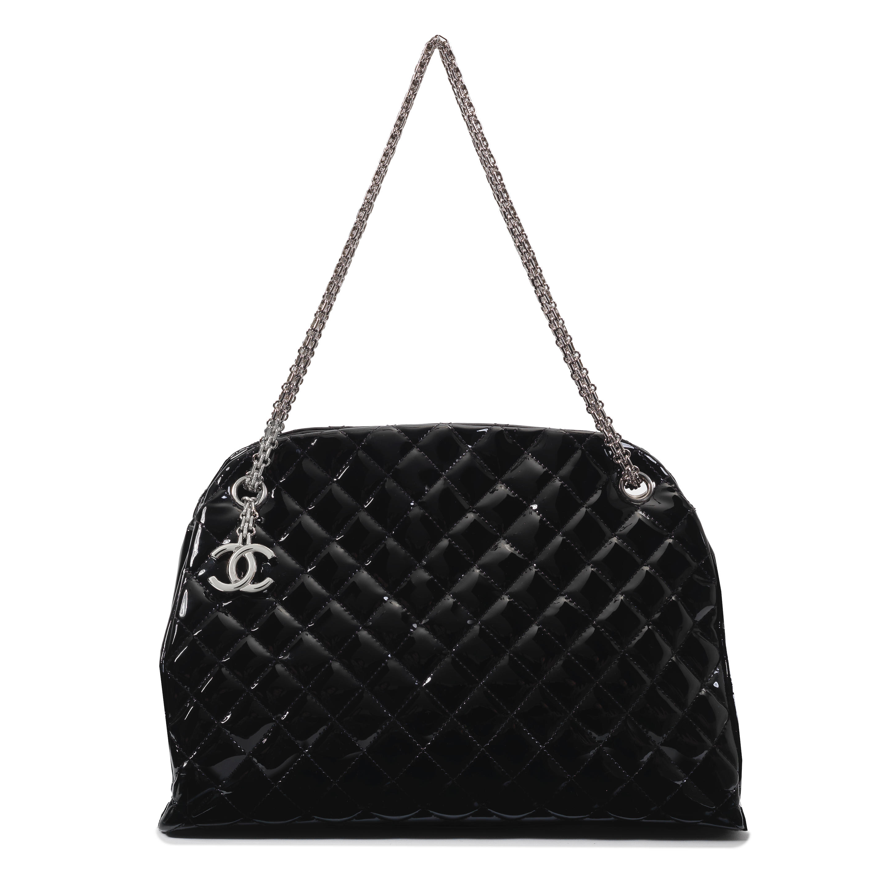 Bonhams : Karl Lagerfeld for Chanel a Black Patent Mademoiselle