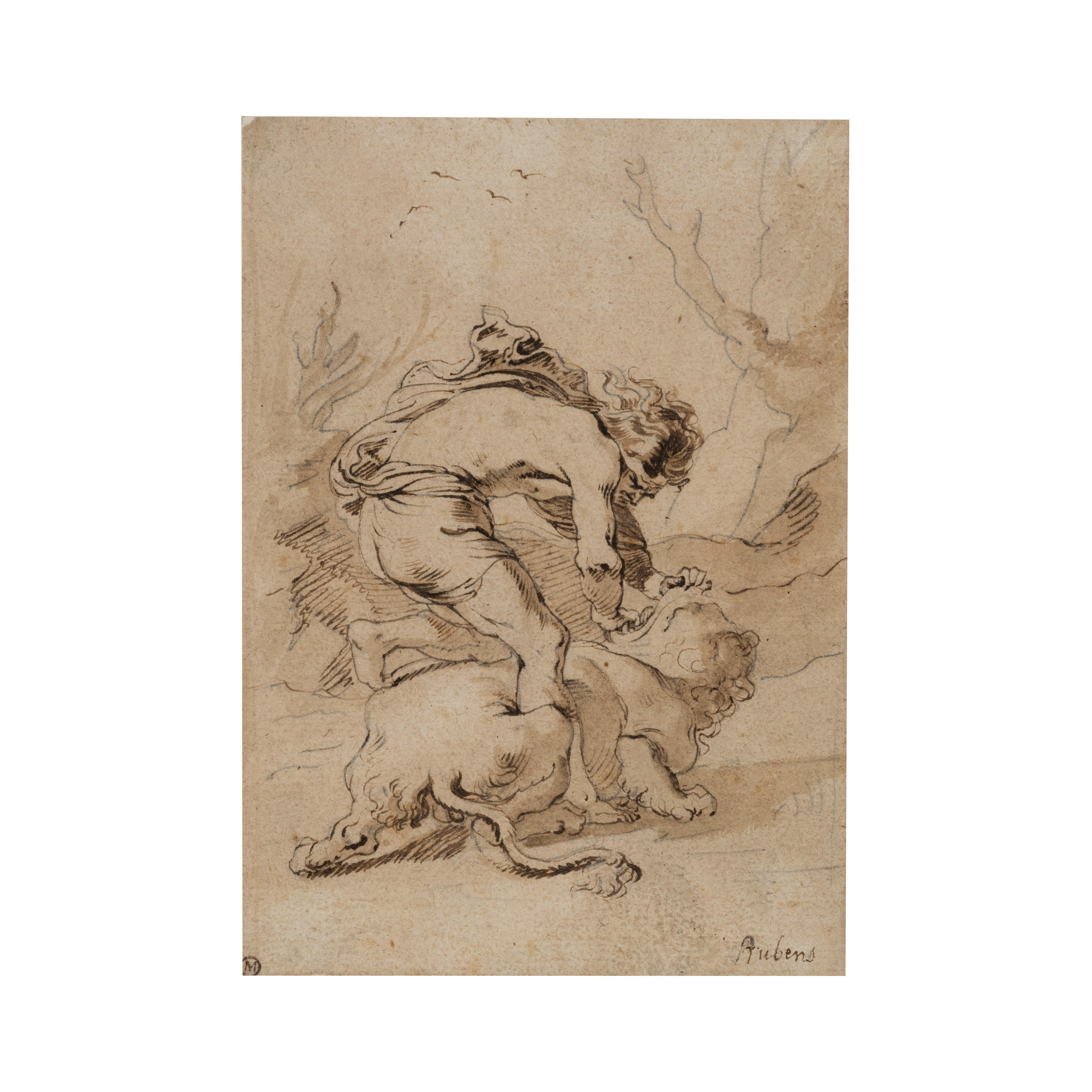 ENTOURAGE DE SIR PETER PAUL RUBENS(1577-1640)Samson et le lion
