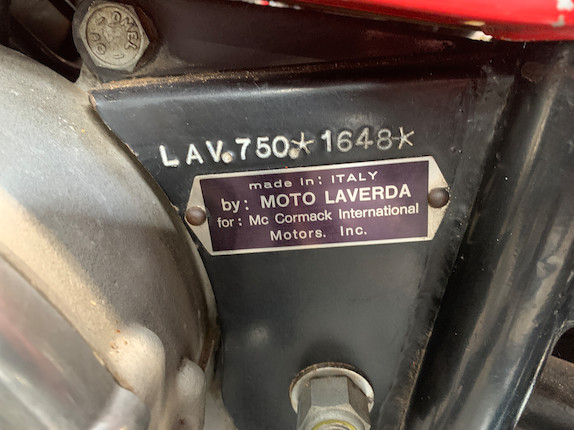 1969 Laverda 750 GT 'American Eagle' Frame no. LAV750 1648 Engine no. 750 1648 image 5
