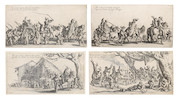 Thumbnail of Jacques CallotLes Bohemiens (L. 374-377)The set of four etchings, first state, 1621 along with one plate from Guerre de Beaute (L. 177-182) second state, 1616 image 1