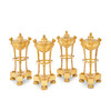 Thumbnail of A set of four Empire ormolu cassolettes or brûle-parfum Early 19th century (4) image 4