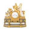 Thumbnail of A fine and impressive early 19th century French ormolu and marble mantel clock Laurent, Paris image 1