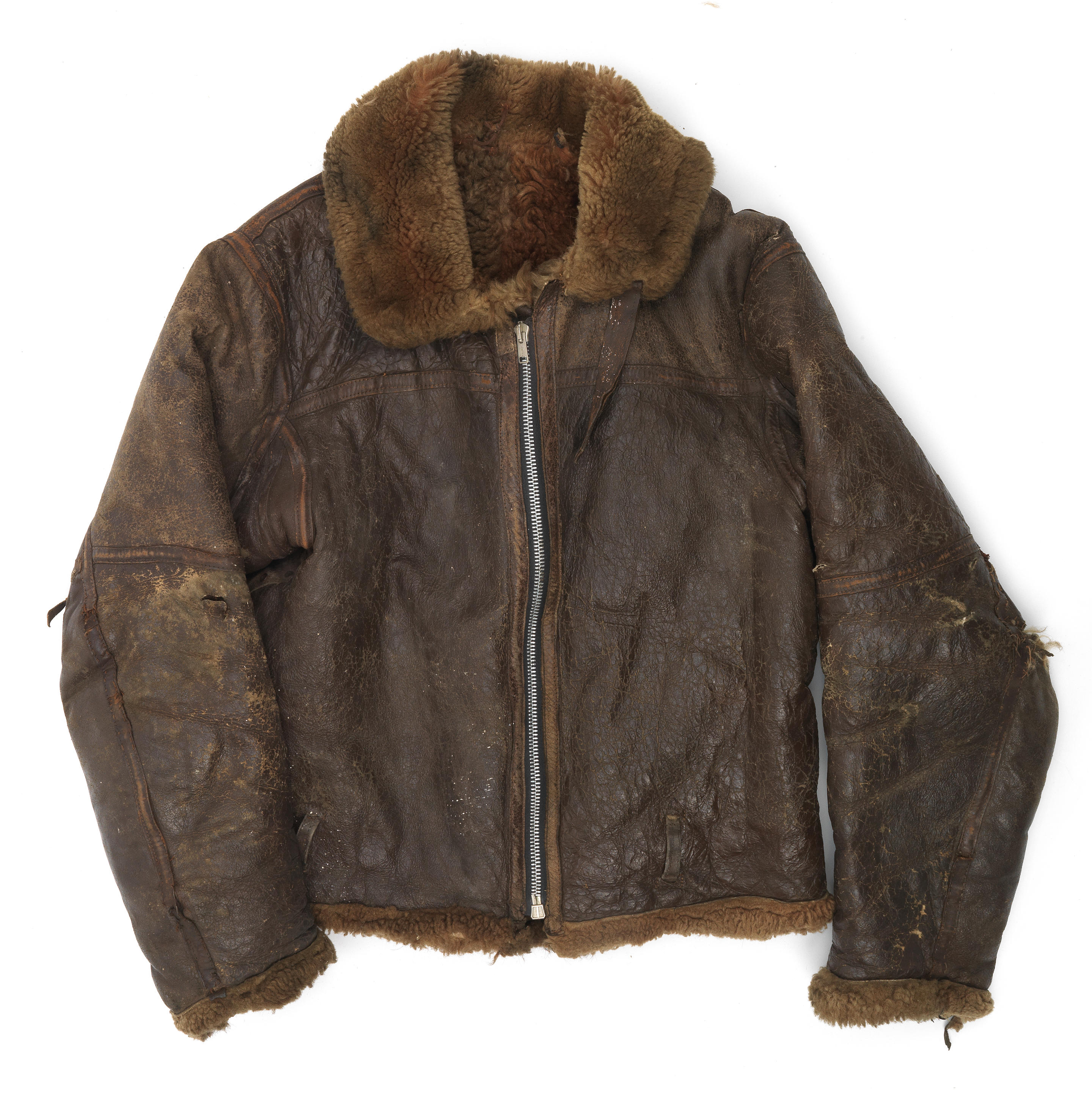 Bonhams Cars : A WWII style airman's leather flying jacket,