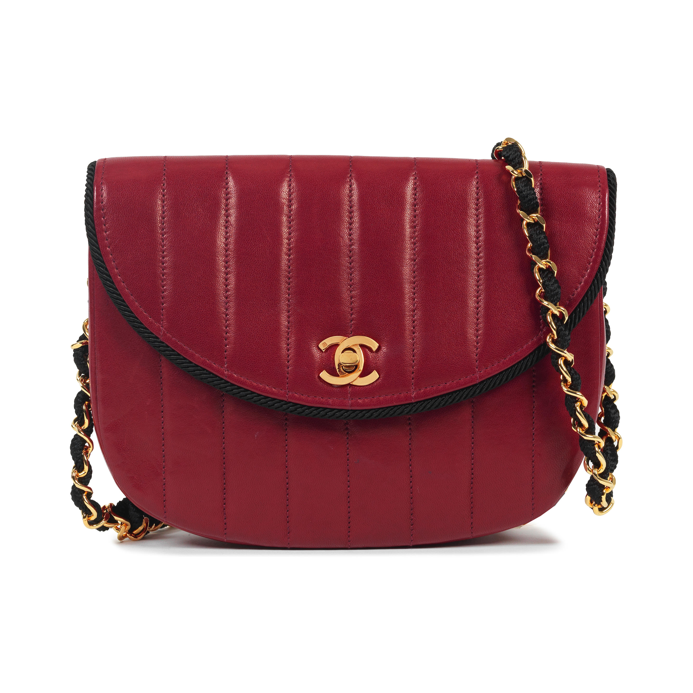 Chanel 1980s Quilted Lambskin Round Flap Bag