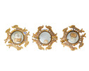 Thumbnail of An important garniture of three Louis XV ormolu mounted Chinese powder-blue and gilt porcelain vases The porcelain Kangxi (1654-1722), the mounts mid-18th century (3) image 3